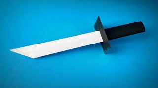 Origami Sword  How to Make a Paper Sword  Ninja Weapons Katana [upl. by Hyacinth]