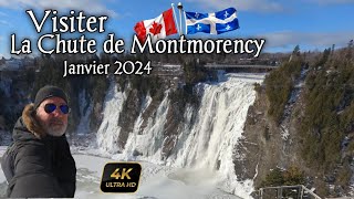 Chute de Montmorency  Québec hiver 2024 [upl. by Ezirtaeb648]