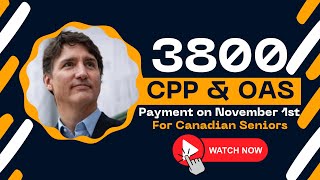 Canadian Seniors Alert CPP and OAS Payments to Arrive November 1st [upl. by Alverson]