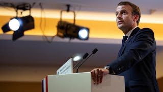 Macron condemns those who use secularism to sow hatred and division [upl. by Eltsyrc950]