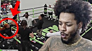 SHE TRIED TO JUMP IN Deshae Frost vs King Cid Boxing Match [upl. by Jews]