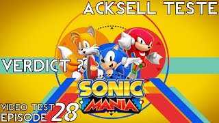 VideoTest 028 Acksell passe Sonic Mania XBox One à la casserole [upl. by Hanid41]