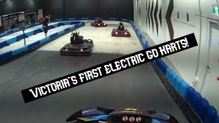 Electric Indoor Go Kart POV Onboard Melbourne Australia [upl. by Meador]