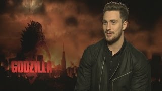 Aaron TaylorJohnson interview on Godzilla difficult actors and Avengers [upl. by Tail]