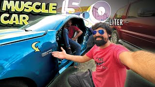 Muscle Car 50 Liter  Accident Car Repair In Dubai  Muscle Car Exhaust Sound [upl. by Allene]