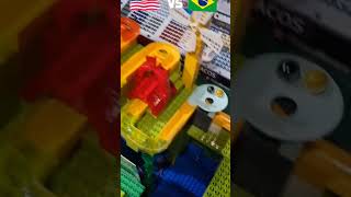 Brasil Vs Estados unidos marblerace corridas satisfatório asmr [upl. by Toffey]