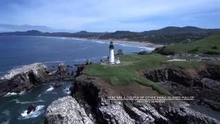 Aerial Tour  Yaquina Head Lighthouse  Whale Watching  Oregon Coast  Drone Video [upl. by Meakem]