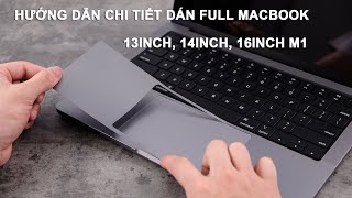 Hướng dẫn dán macbook pro 14inch 16inch bộ dán 6in1 innostyle USA [upl. by Anekam680]