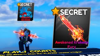 SECRET AWAKENED KRAKENS FURY SHOWCASE BLADE BALL [upl. by Rehportsirhc]