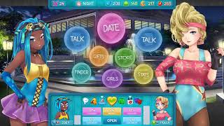 zoey all talk questions Huniepop 2 Double Date [upl. by Acirtap]