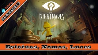 Little Nightmares  Guía de Coleccionables Estatuas Nomos Luces3 TROFEOS  3 LOGROS [upl. by Koffler]