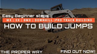 How to Build Jumps for Beginners  MX  SX  BMX  AX  Downhill  Pro Track Builder [upl. by Aralk]