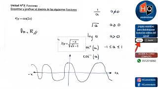 UNIDAD 03  EJERCICIOS 01 AL 15  ENCONTRAR DOMINIO  APUNTE CHAMI  MATEMATICA  UTN [upl. by Yddor814]