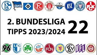 Bundesligatipps 2Liga  22Spieltag  Saison 20232024 [upl. by Montanez]