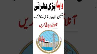 WAPDA New Jobs 2024  New Water and Power Development Authority Jobs  Jobs in Pakistan 2024 Today [upl. by Wira]