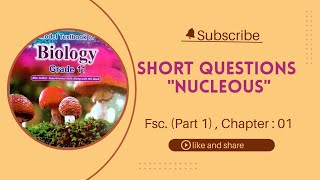 quot Prokaryotic amp Eukaryotic Cells  Short Questions amp Answers  FSc Biology 1st YearFederal Boardquot [upl. by Novahc]