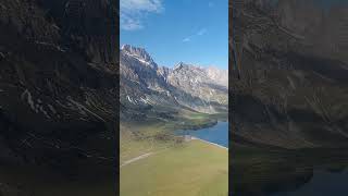 MtTitlisEngelbergSwitzerland  Scenic view of lake and mountain while climbing up in a cable car [upl. by Erehc]