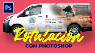 Aprende y crea un Mockup para rotulación vehicular con Photoshop  Tutorial [upl. by Saibot669]