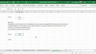 2 PERPETUIDADES Crecientes Excel [upl. by Ennaeerb]