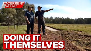 Locals build their own flood levee because council hasnt  A Current Affair [upl. by Ruberta]