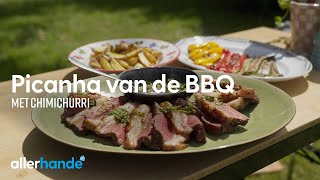 Picanha van de BBQ met chimichurri  Hugo op hete kolen  Allerhande [upl. by Goodyear]