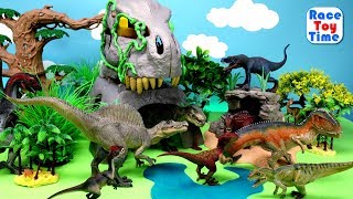 Fun Dinosaurs Toys For Kids  Lets Learn Dino Names [upl. by Laurella86]