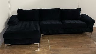 Black Wayfair Sectional  Used Couches For Sale NJ [upl. by Eilojne]