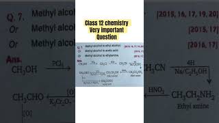 Methyl alcohol to ethyl alcoholOr Methyl alcohol to acetic acidOrMethyl alcohol to ethylamine [upl. by Enomrej]