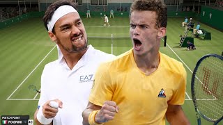 Fabio Fognini vs Luca Van Assche  Wimbledon 2024 [upl. by Rheba]