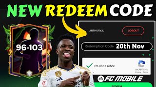 NEW FC MOBILE 24 CODES🎁 FOR 20 NOVEMBER 2024  How To Redeem Code  FC MOBILE 24 REDEEM CODES [upl. by Ebneter725]