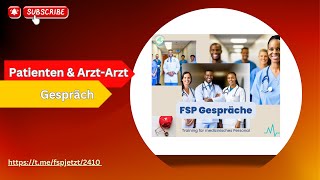 FSP Patienten amp Arzt Gespräch learnwithkat fsp deutsch exam learngerman deutschlernen [upl. by Megdal]