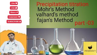 precipitation titration mahrs method valhards method fajans Method part 03 [upl. by Dewain182]