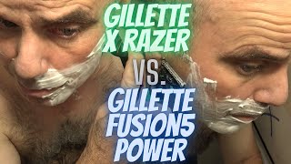 Gillette Labs X Razer Vs Gillette Fusion 5 Power Razor [upl. by Osrit]