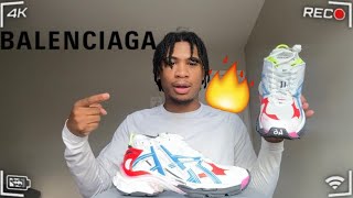 BALENCIAGA RUNNER MULTICOLOR REVIEW  TRY ON  THESE ARE SO HARD 🤯🔥 [upl. by Laemaj]