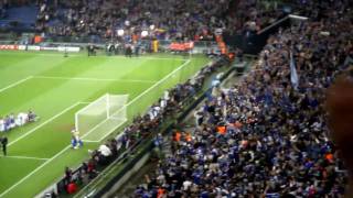 Schalke gegen Inter Mailand Stimmung Nordkurve 13042011 Lieder Nordkurve [upl. by Ellevart]