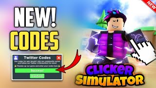 ⚠️New Upd⚠️ ALL NEW CODES FOR CLICKER SIMULATOR 2024  ROBLOX CLICKER SIMULATOR CODES 2024 [upl. by Ahsekin889]