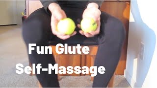 Glute Hamstring SelfMassage on Tennis Balls Do It While You View It [upl. by Mirth857]