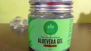 Green Worth Aloe Vera Gel  Full Review  Long Term Review  By Style Gyan [upl. by Goldner]