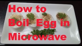 How to Boil Egg in Microwave in hindi  Easy  safe Egg Boiling in microwave  monikazz kitchen [upl. by Grath]