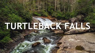 Turtleback Falls North Carolina Drone Video [upl. by Notsrik]