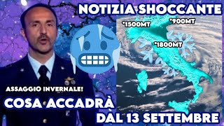 Invasione Artica dal 13 Settembre Neve Abbondante e Freddo Intenso in ArrivoScopri le Zone Colpite [upl. by Stace]