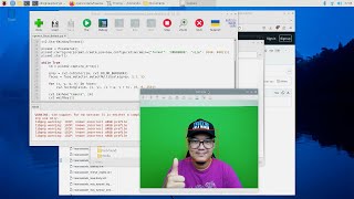 Run OpenCV example on Raspberry Pi 5 with active cooler and PD power adapter [upl. by Aivart]