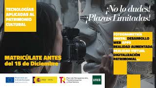 Cursos gratuitos de competencias digitales en Patrimonio Cultural ¡No te quedes sin tu plaza [upl. by Towney]