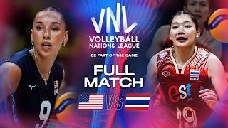 🇺🇸 USA vs 🇹🇭 Thailand  2024 VNL  Full Match Women [upl. by Thorvald]