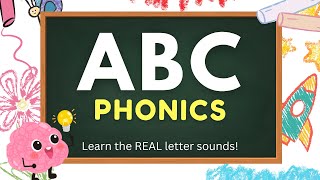 ABC Letter Sounds in English Without Music  Learn to read with ABC Phonics [upl. by Elton456]