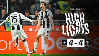 HIGHLIGHTS SERIE A  Inter 44 Juventus  Two Goals by Yildiz  A Rollercoaster Match [upl. by Teews]