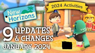 Animal Crossing New Horizons  10 UPDATES amp CHANGES in January 2024 New Activities [upl. by Joaquin]