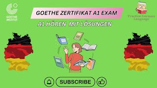 Master German with A1 Exam  Hören Practice mit Antworten  Goethe Zertifikat  Start Deutsch 1 [upl. by Serg]