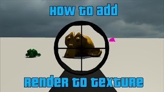 How to add render to texture video script in bge [upl. by Rihsab]