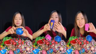 Sweet Candy Snacks part 122Candy mukbang candied candied [upl. by Sublett453]